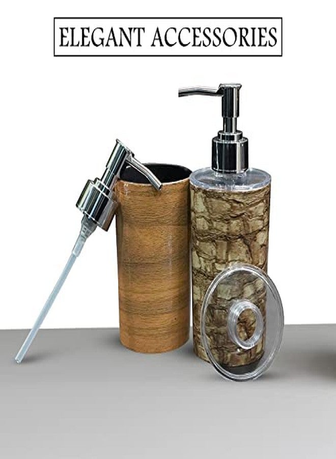 Shenron Soap Dispenser Plastic Bottle Set with Pump for Liquid Soap | Liquid/Shampoo | Hand Wash | Sanitizer | Essential Oil | Lotion Dispenser Bottle for Bathroom and Kitchen - Image 2